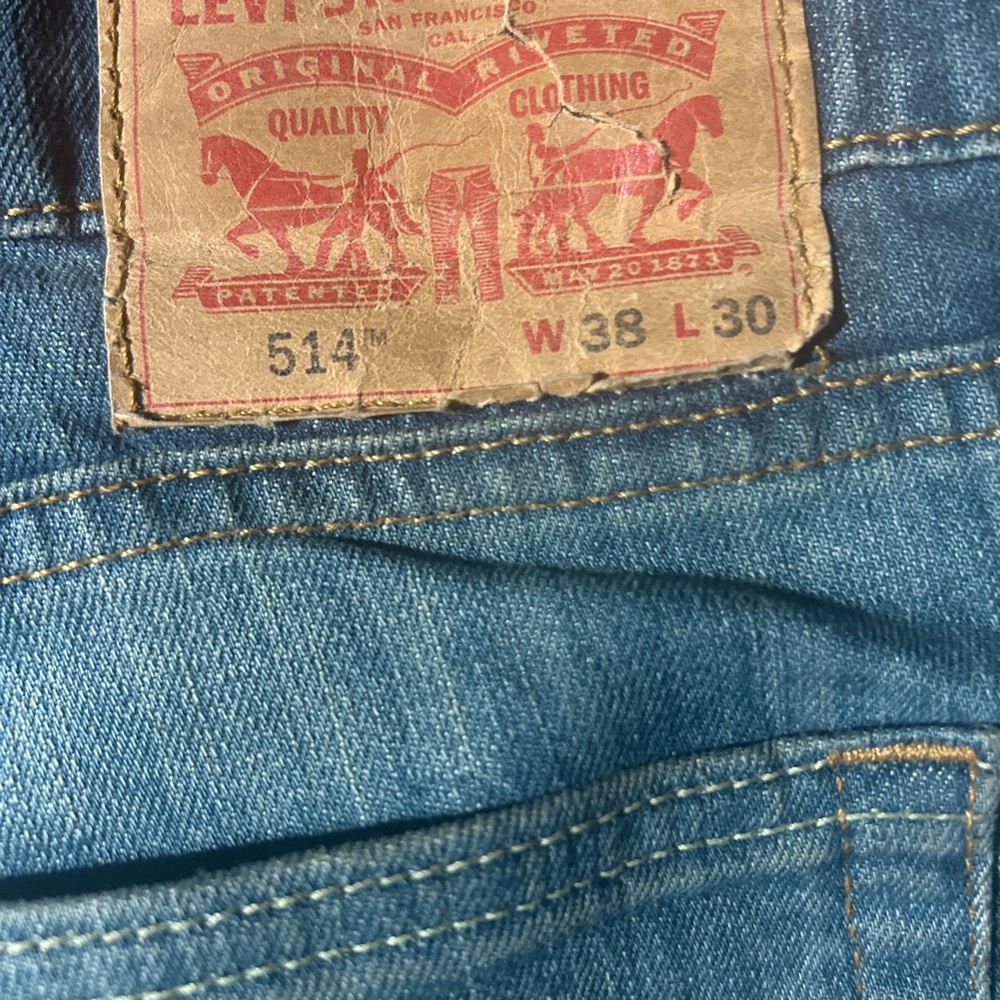 Levi's Classic Blue Slim Straight Jeans